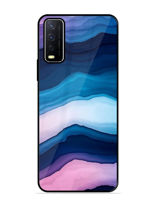 Oceanic Layers Glossy Soft Edge Case for Vivo Y12S Chachhi