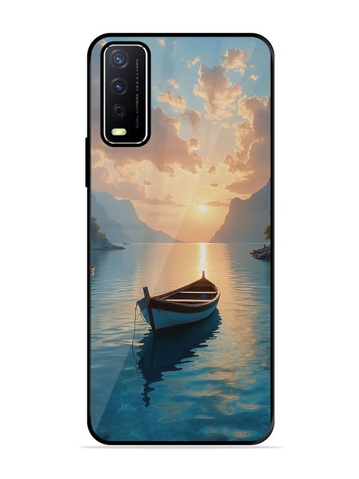 Serene Sunset Glossy Soft Edge Case for Vivo Y12S Chachhi