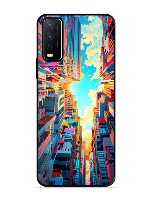 Skyward City Glossy Soft Edge Case for Vivo Y12S Chachhi