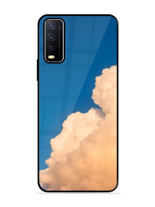 Golden Cloudscape Glossy Soft Edge Case for Vivo Y12S Chachhi