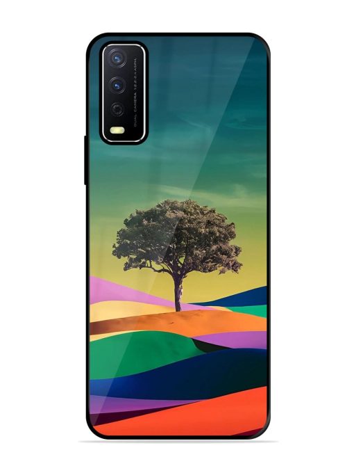 Rainbow'S Lone Sentinel Glossy Soft Edge Case for Vivo Y12S Chachhi