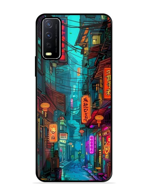 Neon Nightscape Glossy Soft Edge Case for Vivo Y12S Chachhi