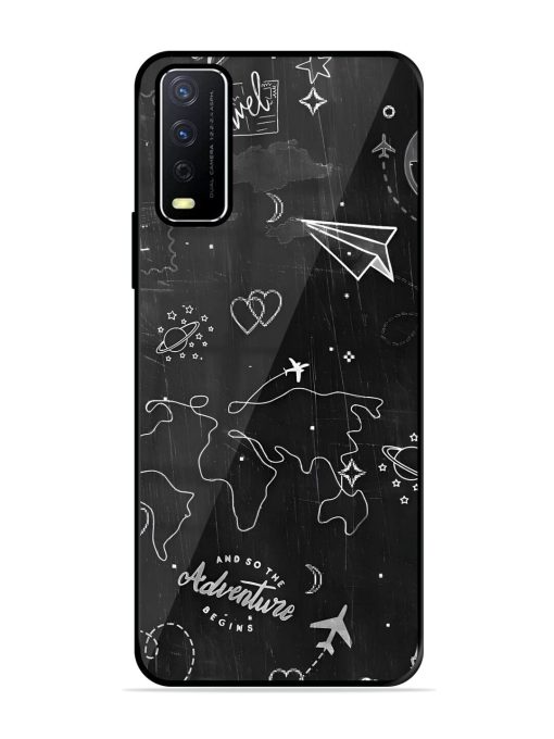 Wanderlust Sketchbook Glossy Soft Edge Case for Vivo Y12S Chachhi