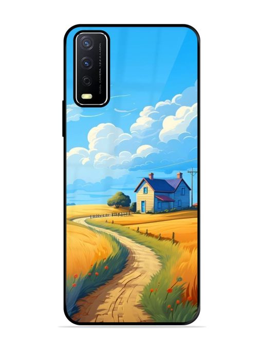 Countryside Cottage Glossy Soft Edge Case for Vivo Y12S Chachhi