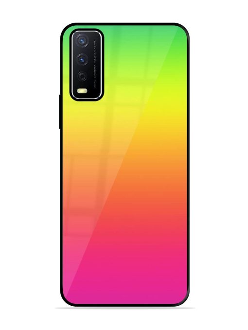 Rainbow Gradient Glossy Soft Edge Case for Vivo Y12S Chachhi