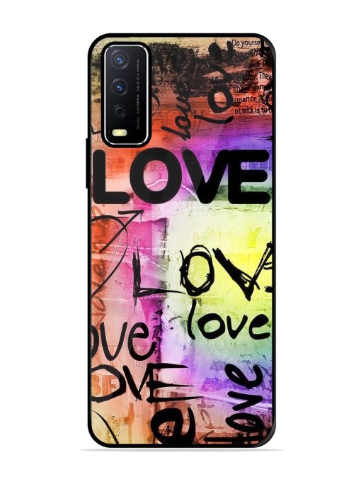 Love Graffiti Glossy Soft Edge Case for Vivo Y12S Chachhi