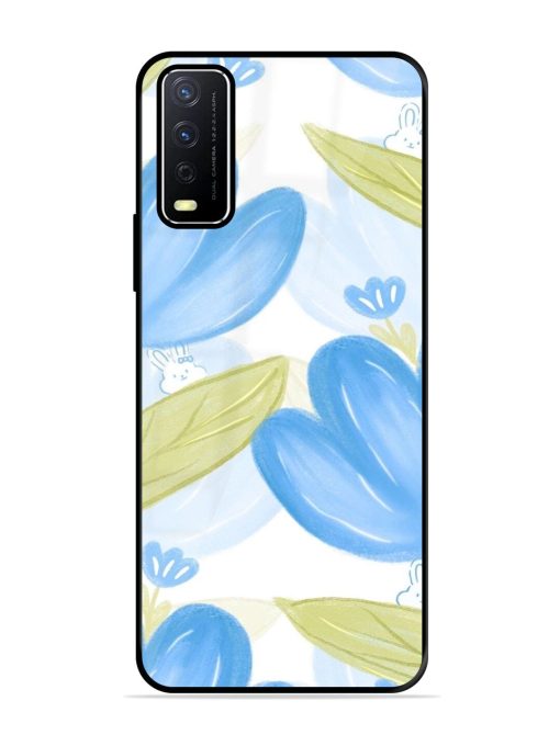 Bunny'S Blue Garden Glossy Soft Edge Case for Vivo Y12S Chachhi