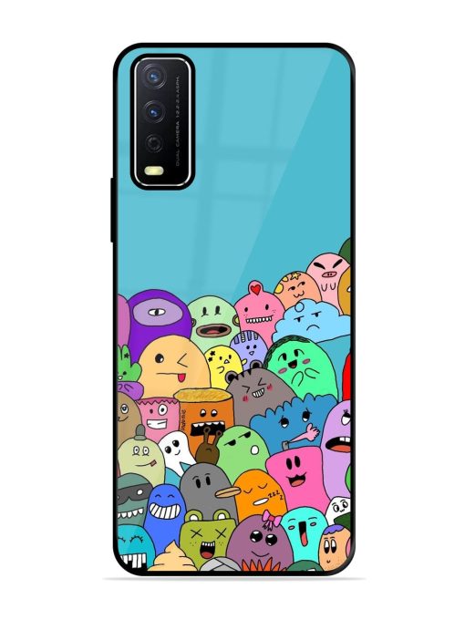 Monster Mash Glossy Soft Edge Case for Vivo Y12S Chachhi