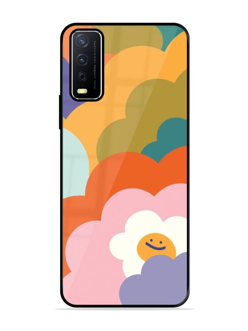 Happy Flower Power Glossy Soft Edge Case for Vivo Y12S Chachhi