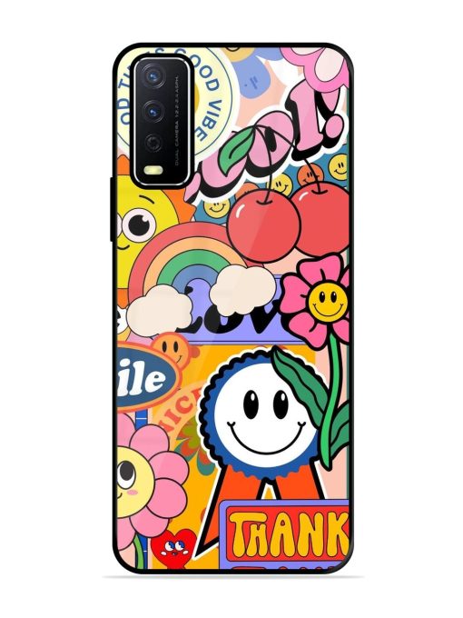 Good Times Good Vibes Glossy Soft Edge Case for Vivo Y12S Chachhi