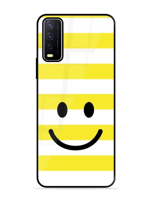 Smiling Stripes Glossy Soft Edge Case for Vivo Y12S Chachhi