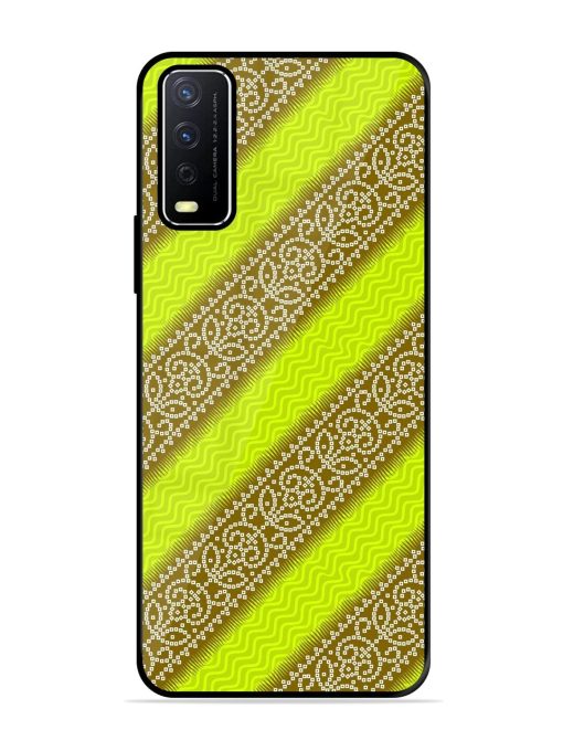 Golden Bandana Bliss Glossy Soft Edge Case for Vivo Y12S Chachhi