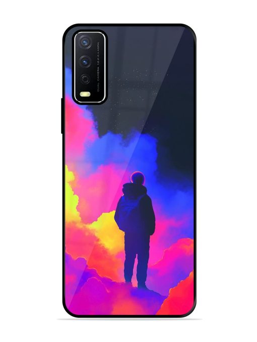 Cosmic Wanderer Glossy Soft Edge Case for Vivo Y12S