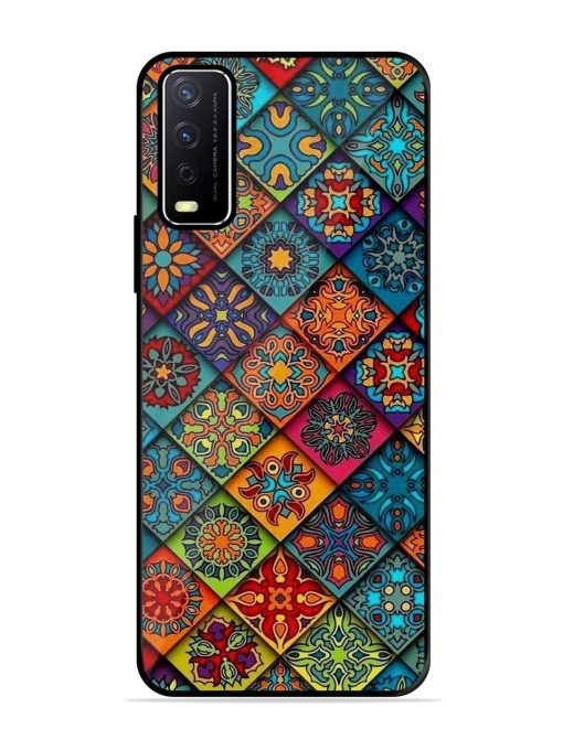 Patchwork Mandala Mosaic Glossy Soft Edge Case for Vivo Y12S Chachhi