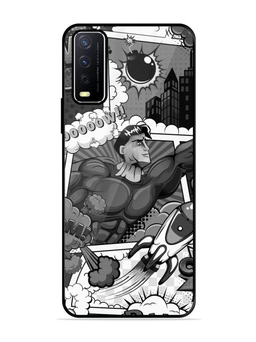 Comic Book Chaos Glossy Soft Edge Case for Vivo Y12S Chachhi