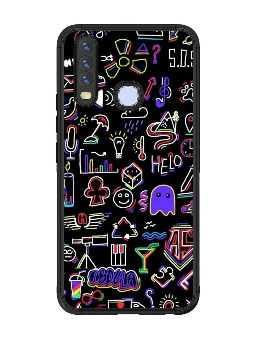 Neon Doodle Glossy Soft Edge Case for Vivo Y15