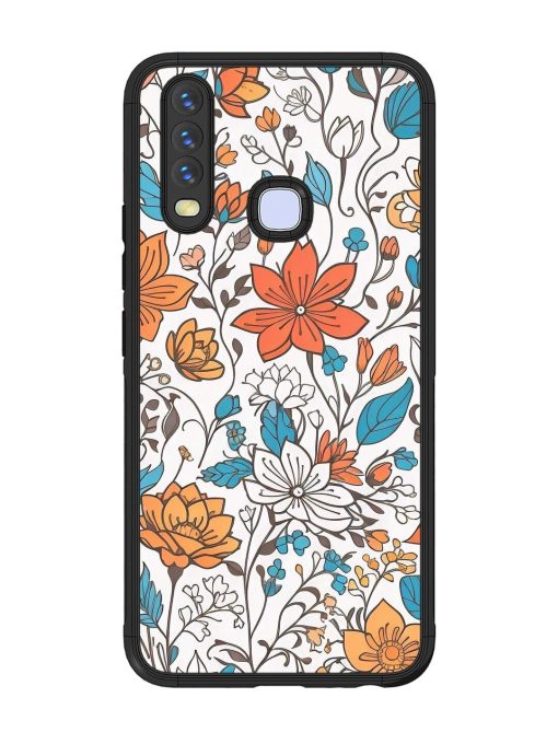 Floral Symphony Glossy Soft Edge Case for Vivo Y15