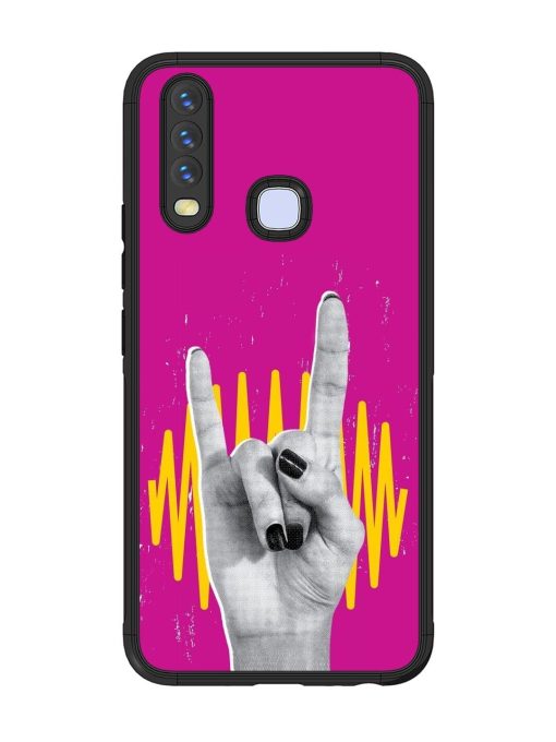 Rock Hand Glossy Soft Edge Case for Vivo Y15