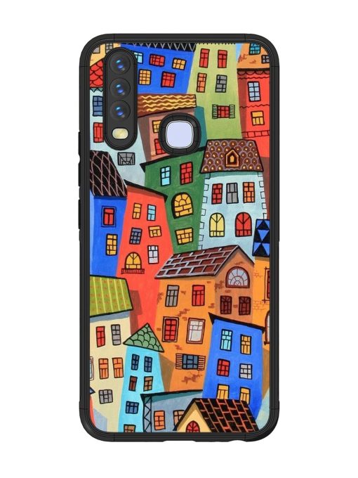 Rainbow House Glossy Soft Edge Case for Vivo Y15