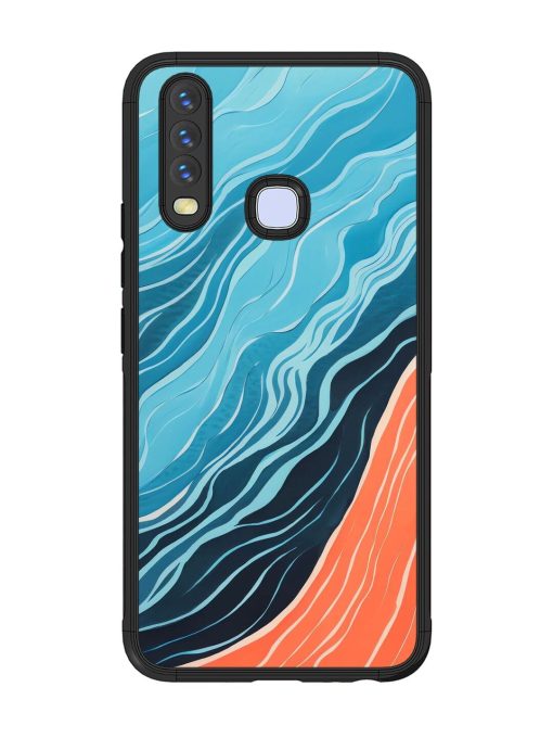 Oceanic Divide Glossy Soft Edge Case for Vivo Y15