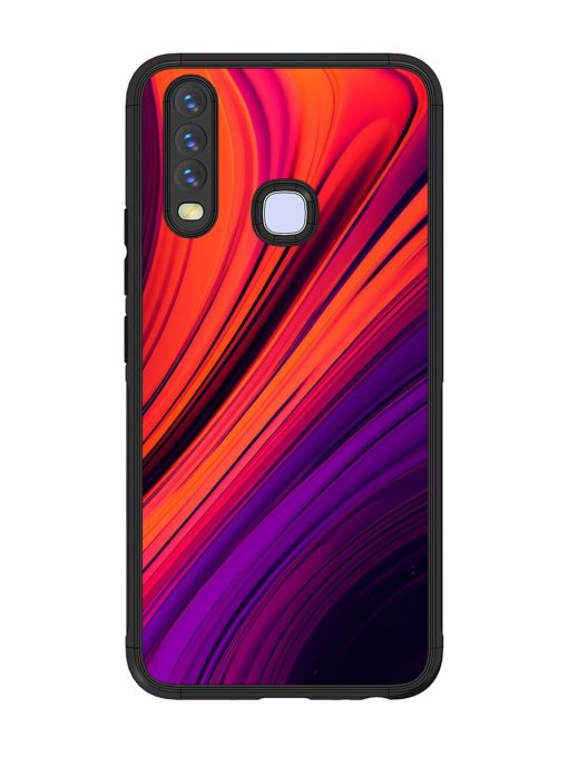 Crimson Curls Glossy Soft Edge Case for Vivo Y15