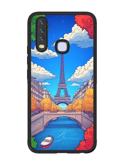 Parisian Panorama Glossy Soft Edge Case for Vivo Y15