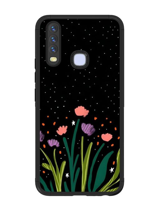 Midnight Bloom Glossy Soft Edge Case for Vivo Y15