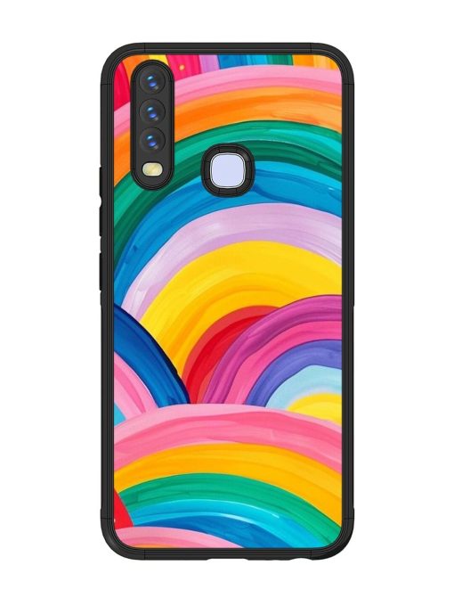 Rainbow Symphony Glossy Soft Edge Case for Vivo Y15