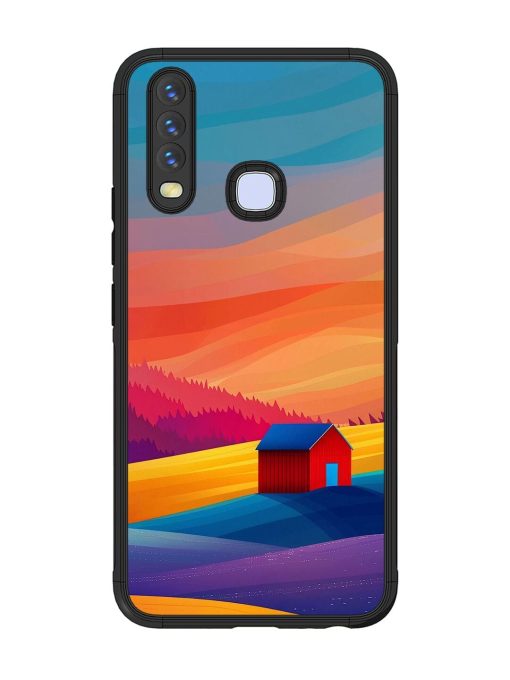 Sunset Solitude Glossy Soft Edge Case for Vivo Y15