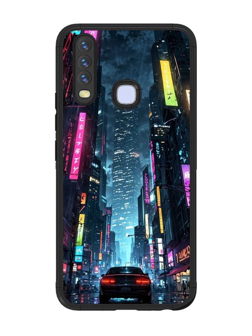 Neon Nightscape Glossy Soft Edge Case for Vivo Y15