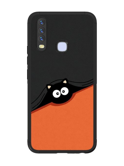 Peek-A-Boo Kitty Glossy Soft Edge Case for Vivo Y15