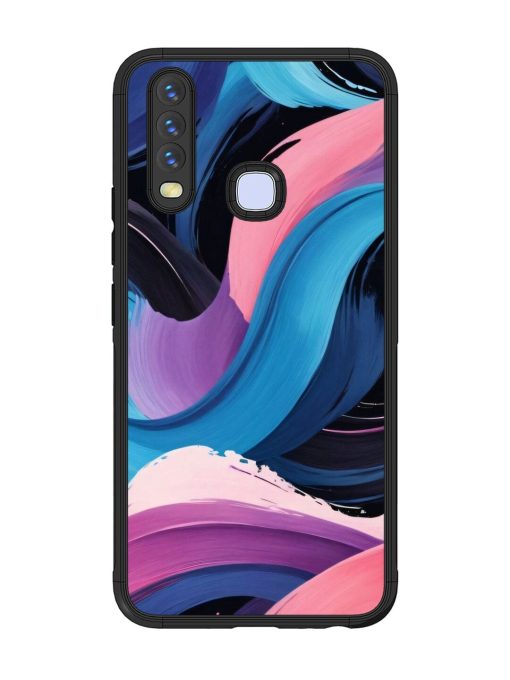 Whimsical Waves Glossy Soft Edge Case for Vivo Y15