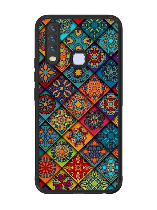 Patchwork Mandala Mosaic Glossy Soft Edge Case for Vivo Y15