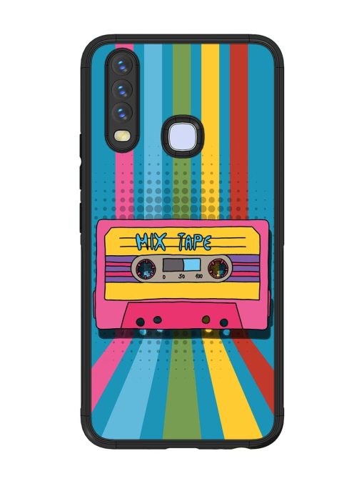 Retro Cassette Tapes Glossy Soft Edge Case for Vivo Y15