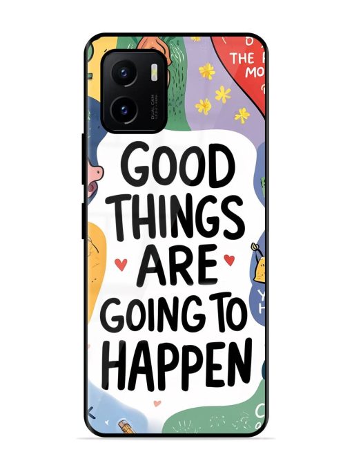 Uplifting Scribbles Glossy Soft Edge Case for Vivo Y15S Chachhi