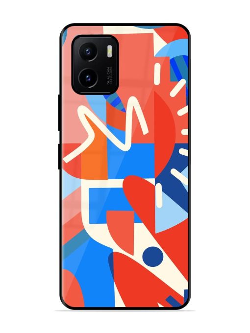 Abstract Harmony Glossy Soft Edge Case for Vivo Y15S Chachhi