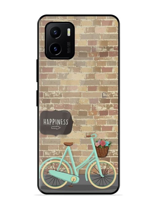 Pedaling Towards Happiness Glossy Soft Edge Case for Vivo Y15S Chachhi