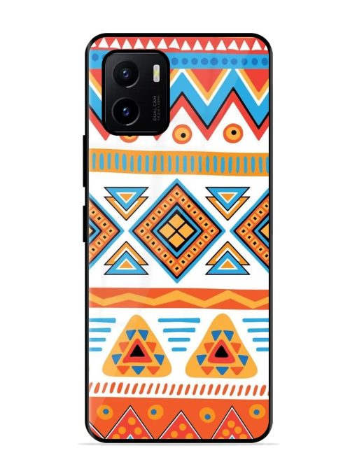 Vibrant Tribal Pattern Glossy Soft Edge Case for Vivo Y15S