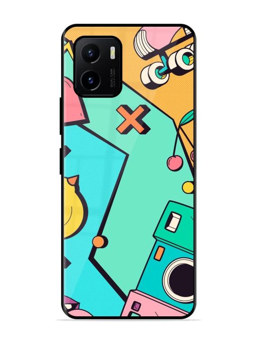 Retro Remix Glossy Soft Edge Case for Vivo Y15S Chachhi