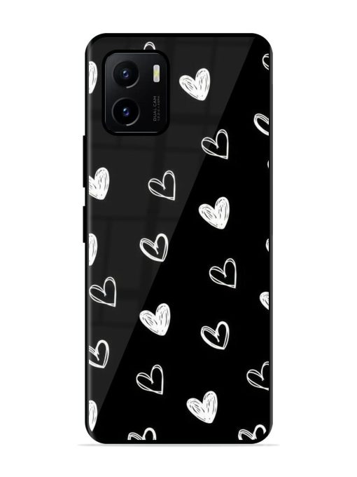 Scattered Hearts Glossy Soft Edge Case for Vivo Y15S Chachhi