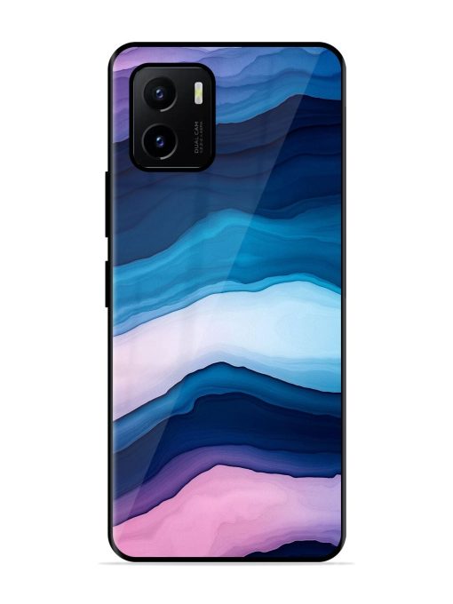 Oceanic Layers Glossy Soft Edge Case for Vivo Y15S Chachhi