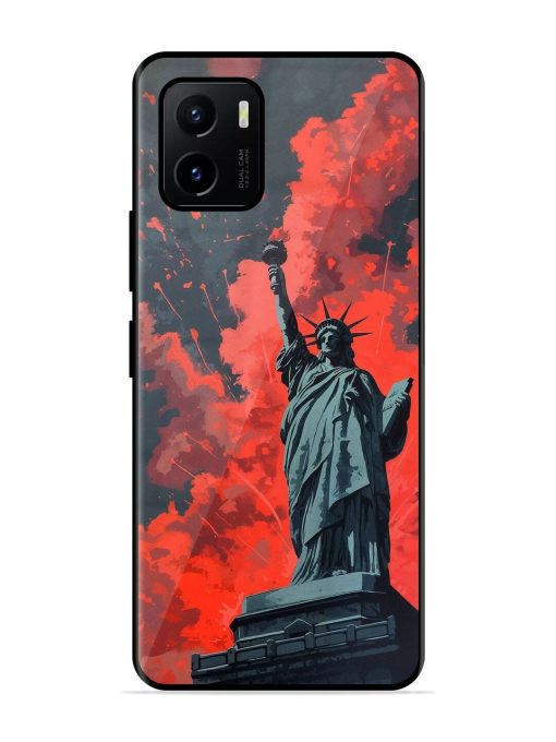 Lady Liberty'S Firework Finale Glossy Soft Edge Case for Vivo Y15S Chachhi