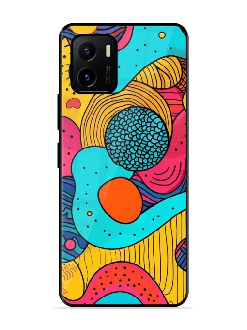 Psychedelic Patterns Glossy Soft Edge Case for Vivo Y15S Chachhi