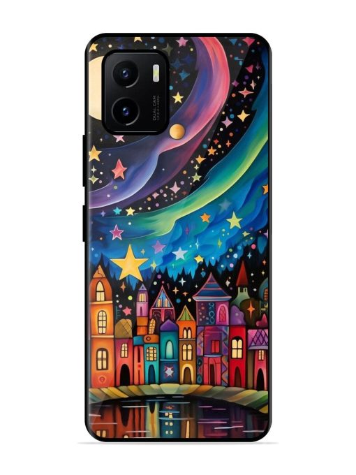 Starlit Village Glossy Soft Edge Case for Vivo Y15S Chachhi