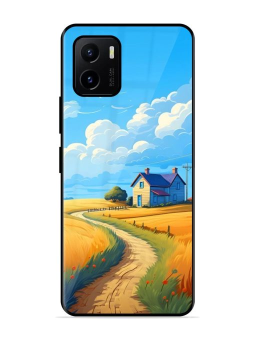 Countryside Cottage Glossy Soft Edge Case for Vivo Y15S Chachhi