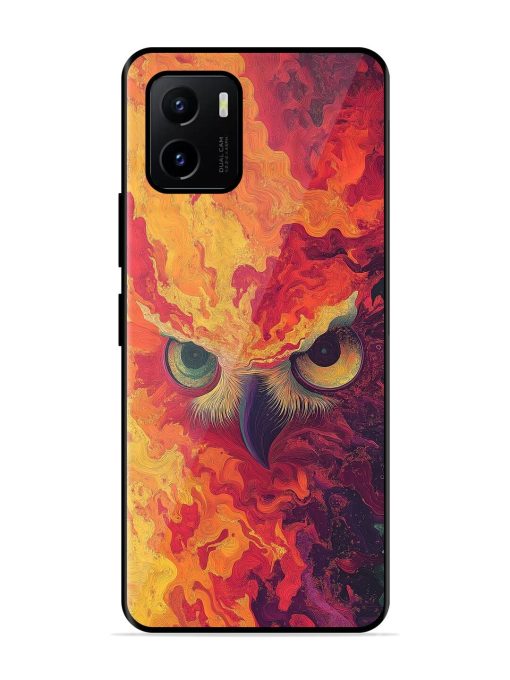 Fiery Owl Glossy Soft Edge Case for Vivo Y15S