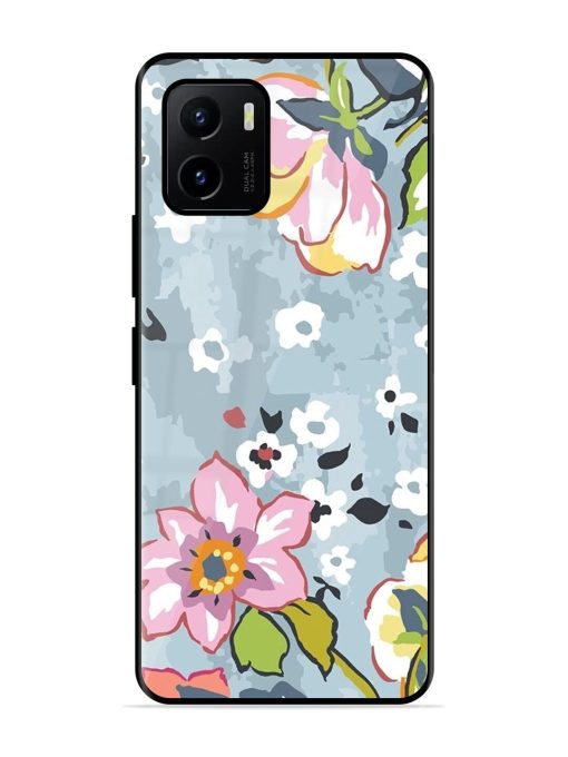 Floral Fantasy Glossy Soft Edge Case for Vivo Y15S Chachhi