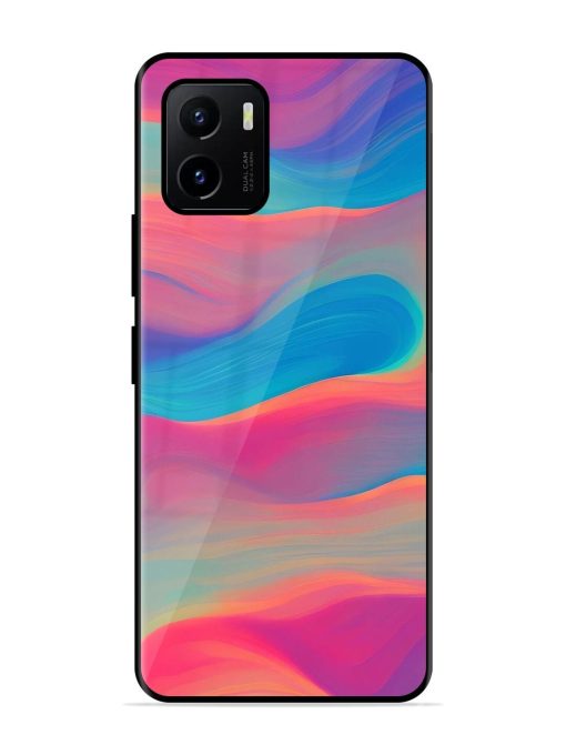 Wavy Wonder Glossy Soft Edge Case for Vivo Y15S Chachhi