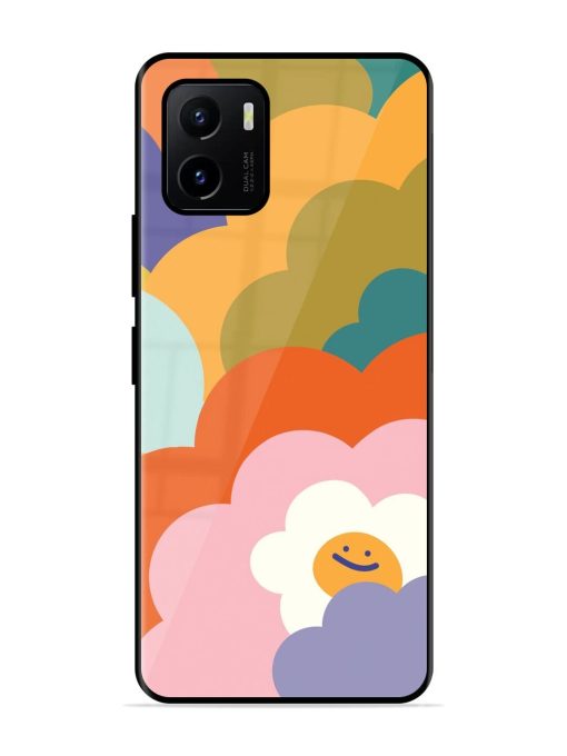 Happy Flower Power Glossy Soft Edge Case for Vivo Y15S Chachhi