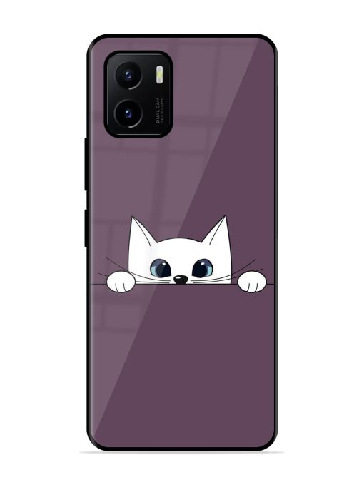 Peek-A-Boo Kitty Glossy Soft Edge Case for Vivo Y15S Chachhi